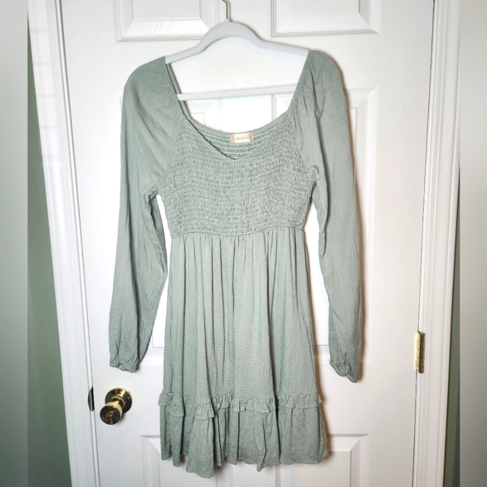 Sage Altar'd State Mini Dress